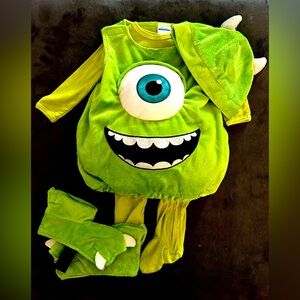 Disney Pixar Monster Inc MIKE WAZOWSKI  FULL Costume Infant Baby  3/6 Months